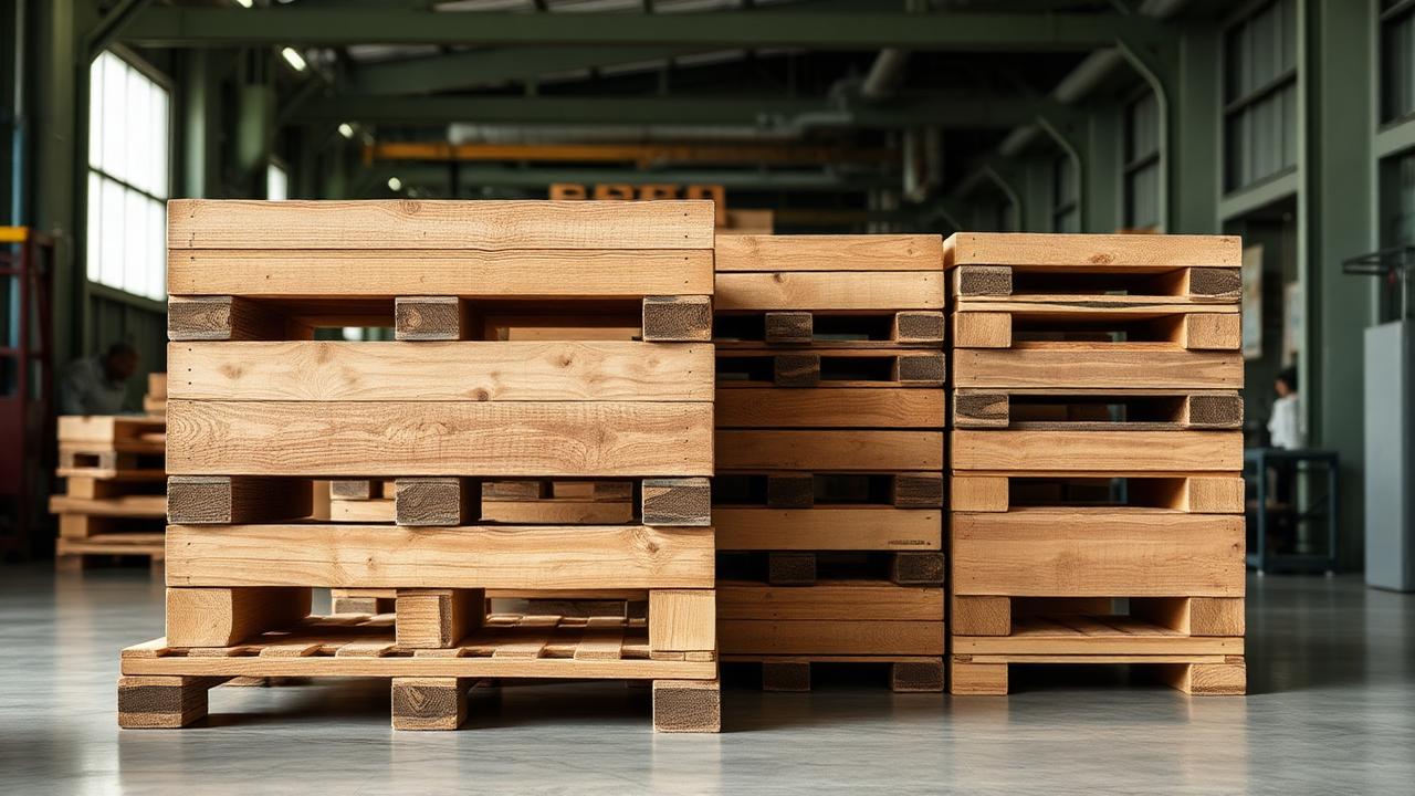 GreenBlock pallets stacked in a warehouse
